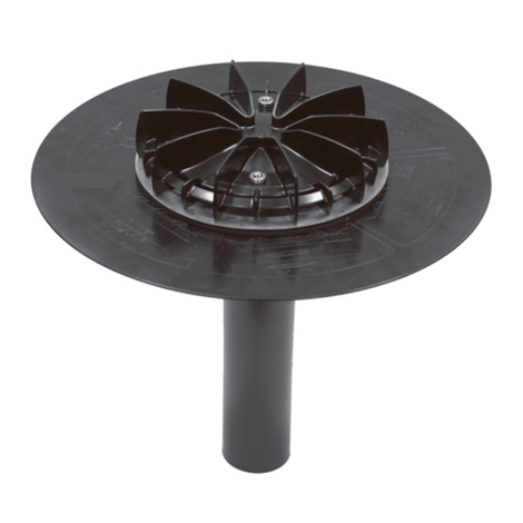 Sumidero con prensatelas para sistema sifónico de evacuación de cubiertas con conector 75 mm Sumidero con prensatelas para sistema sifónico de evacuación de cubiertas con conector 75 mm