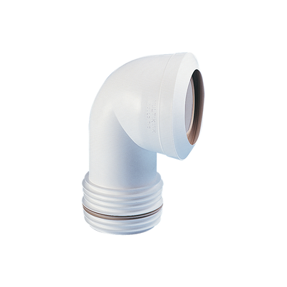 Calção sanita elástico, curvo 90°.