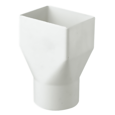 Transition sleeve Ø100 rectangular downspout