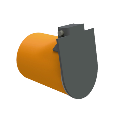 Flap valve - Female. Tile color.