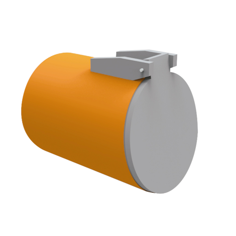 Clapper valve - Male. Tile color.