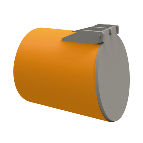 Clapper valve - Male. Tile color.