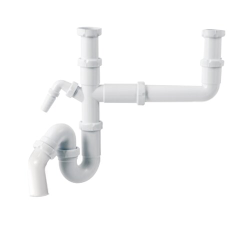 Adjustable sink trap and direction adjustable of outlet, 40/50 male elbow, appliance inlet