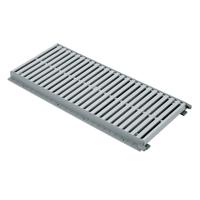 Rejilla peatonal con cerco, ancho 200