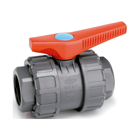 Válvulas de esfera desmontables en PVC rosca hembra