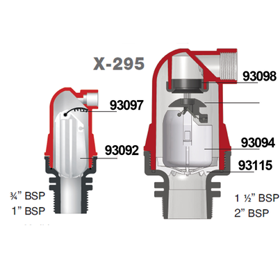 Vedação boia ventosa efeito triplo