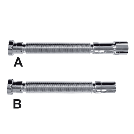 Manguito flexible cromo jta.conica Manguito flexible cromo jta.conica