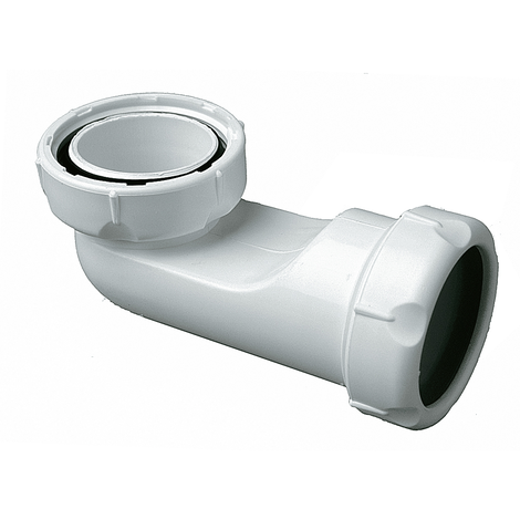 Codo extraplano con tuerca Codo extraplano con tuerca