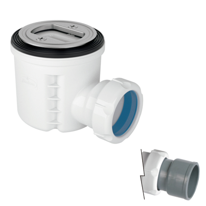 Válvula para base chuveiro altura reduzida Ø70, sem tampa embelezadora