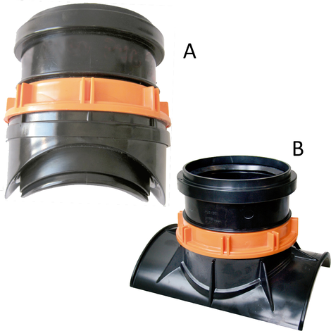 Easy Clip City Ø160 para tubo de pared llena o expandida OD. Easy Clip City Ø160 para tubo de pared llena o expandida OD.