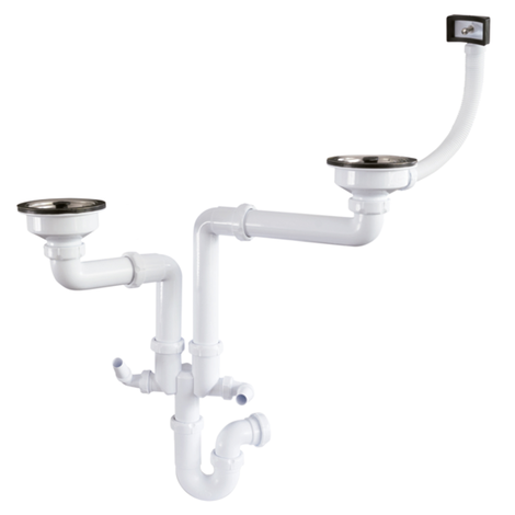 Colector sifónico curvo ahorro espacio Colector sifónico curvo ahorro espacio