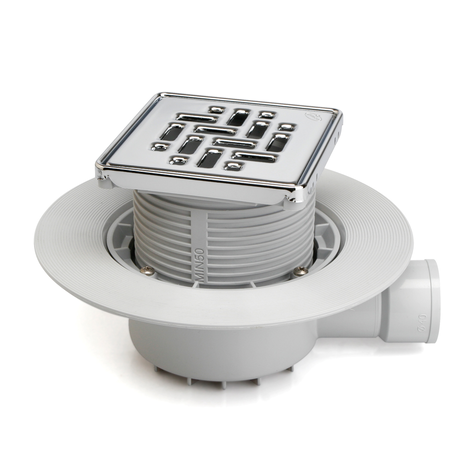 Sumidero para plato de ducha de obra, salida horizontal. Rejilla 100 mm. Sifón 50 mm Sumidero para plato de ducha de obra, salida horizontal. Rejilla 100 mm. Sifón 50 mm