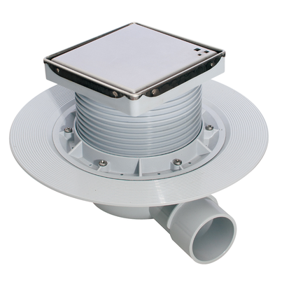 Floor gully for shower tray works  horizontal outlet