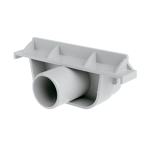 Tapón/salida Ø40 M pretroquelado para canaleta altura reducida 64 mm Tapón/salida Ø40 M pretroquelado para canaleta altura reducida 64 mm