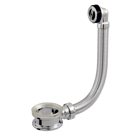 Adaptador rebosadero y tubo cromo Adaptador rebosadero y tubo cromo