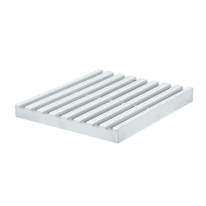 Rejilla corta para canaleta peatonal, ancho 200