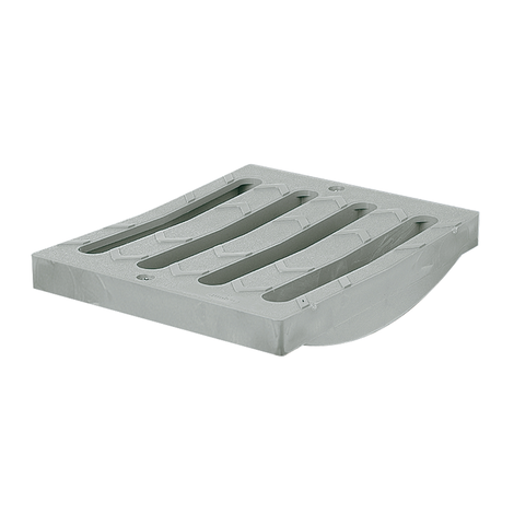 Rejilla corta para canaleta transitable, ancho 200 Rejilla corta para canaleta transitable, ancho 200