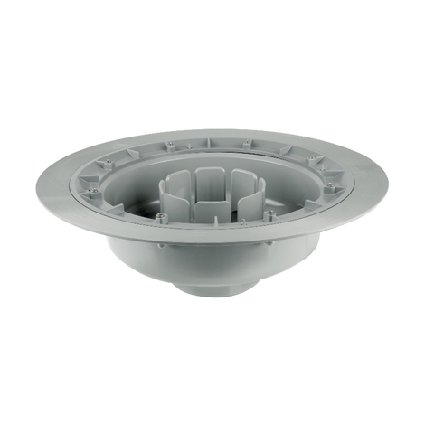 Cuerpo caldereta con prensatelas y extensible para sumidero autolimpiante S-246. Salida vertical Cuerpo caldereta con prensatelas y extensible para sumidero autolimpiante S-246. Salida vertical