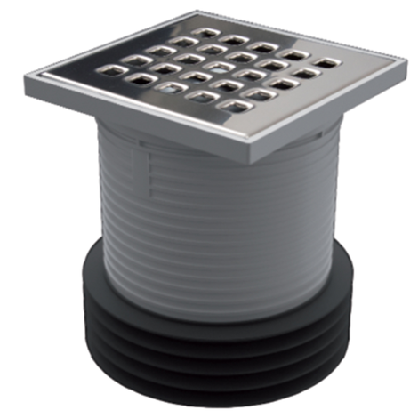 Especial terrazas. Sumidero encastrable para bajantes pluviales de Ø110 mm a ras de suelo Especial terrazas. Sumidero encastrable para bajantes pluviales de Ø110 mm a ras de suelo