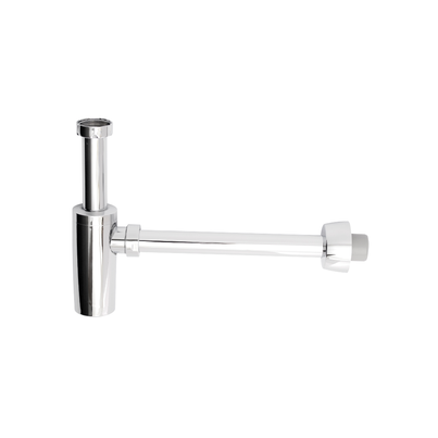Sifón botella cromado con alargadera