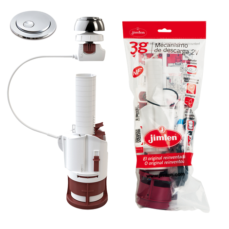 Mecanismo descarga de cisternas doble volumen Mecanismo descarga de cisternas doble volumen