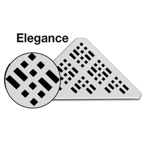 Rejilla acero inoxidable para Linnum triangular. Rejilla ELEGANCE. Corte a láser