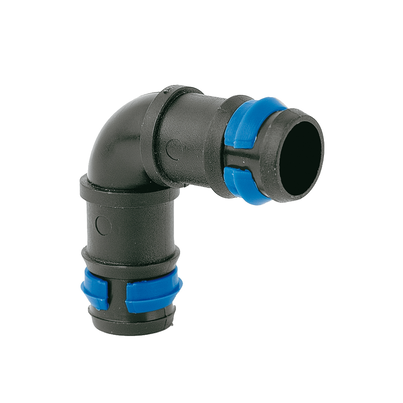 90º elbow with safety ring