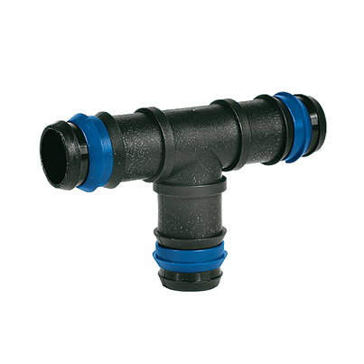 Tee with safety ring