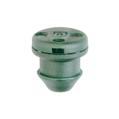 Self-regulating squeeze button drippers