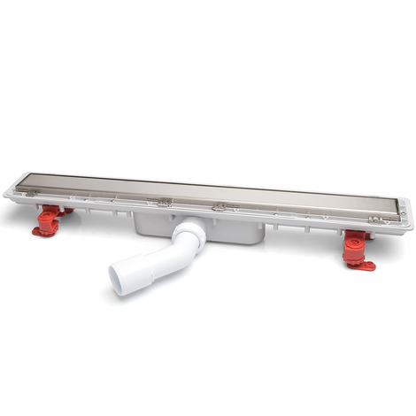 Canaleta Linnum con rejilla para plato de ducha de obra. Altura reducida. Sifón 30 mm. Ancho 50 mm. Salida orientable. Rejilla Soft. CERCO OCULTO Canaleta Linnum con rejilla para plato de ducha de obra. Altura reducida. Sifón 30 mm. Ancho 50 mm. Salida orientable. Rejilla Soft. CERCO OCULTO