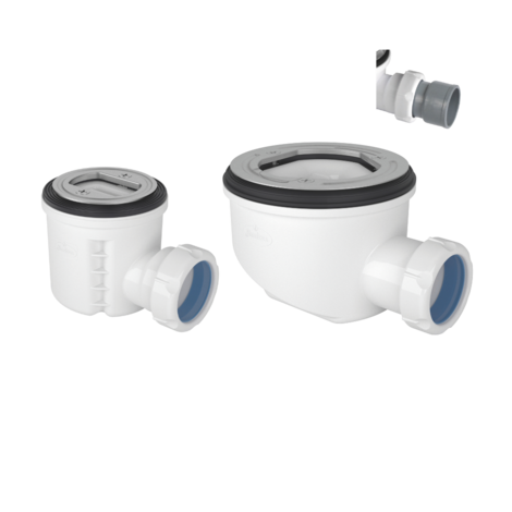 Válvula sifónica para plato ducha altura reducida Ø115, sin embellecedor Válvula sifónica para plato ducha altura reducida Ø115, sin embellecedor