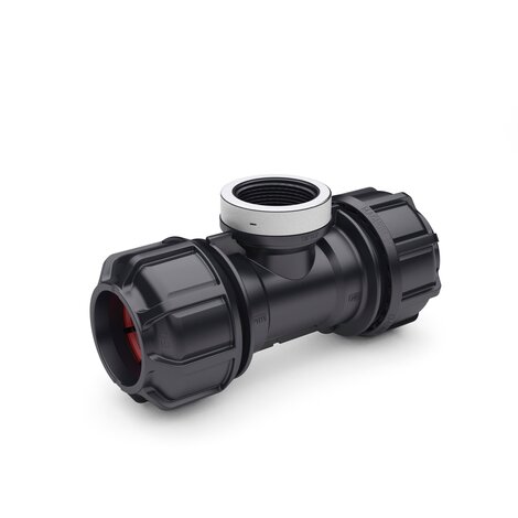 Te 90° rosca hembra