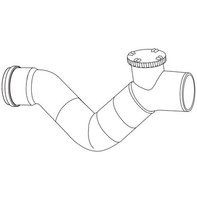 Florence siphon with 1 plug (O-ring)