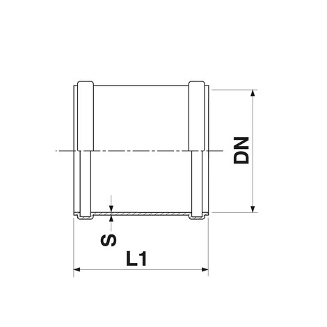 Manguito dilatación hembra-hembra, con junta labiada