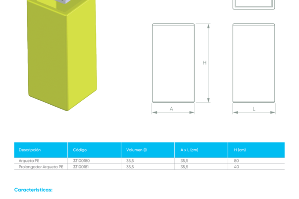 Ficha Técnica Arqueta PE