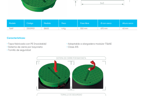 Ficha Técnica Tapa de PE T6AP