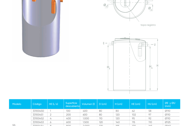 Ficha Técnica Separador de Arenas - SS