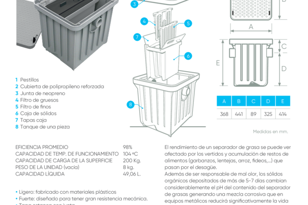 Ficha Técnica Separador de Sólidos Endura - SI